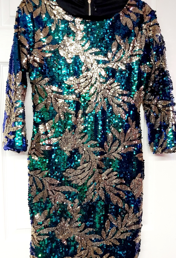 āBeautiful and Shining Sequin Cocktail Dressā - Picture 4 of 6